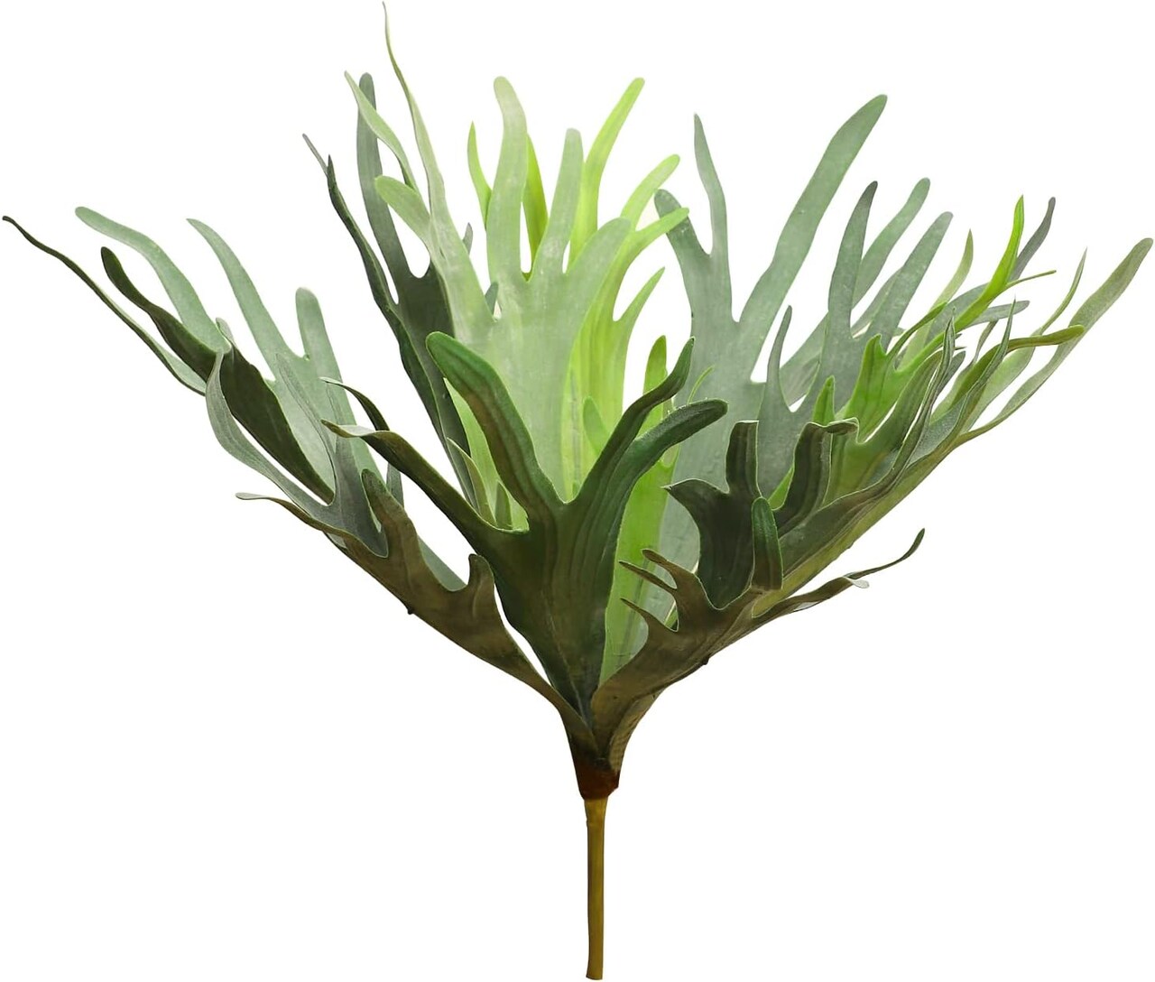 Artificial Staghorn Fern Plant – 20.9 Inches, Waterproof Faux Fern for Garden, Fall & Autumn Home Décor (Without Pot)